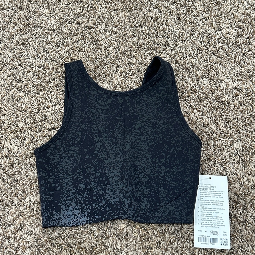 Lululemon Energetic Edge Cropped Tank